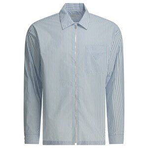 Prada Striped Shirt With Zipper Tag Size L Men